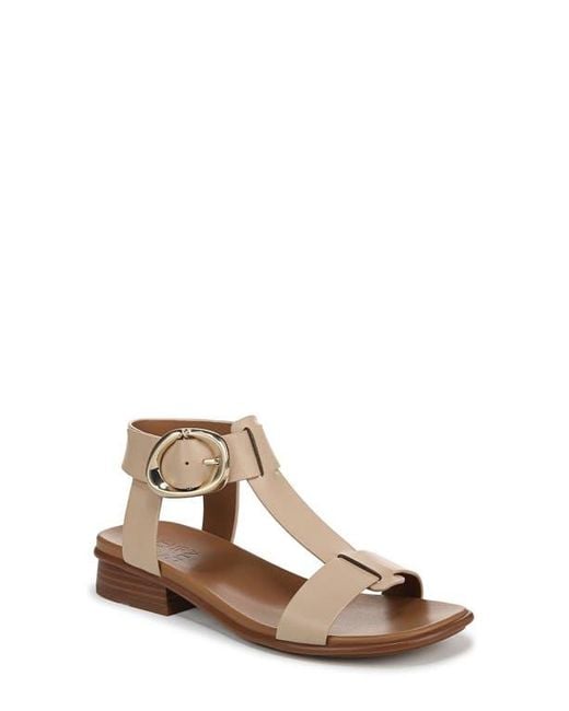 Naturalizer Brown Brandy T-Strap Sandal