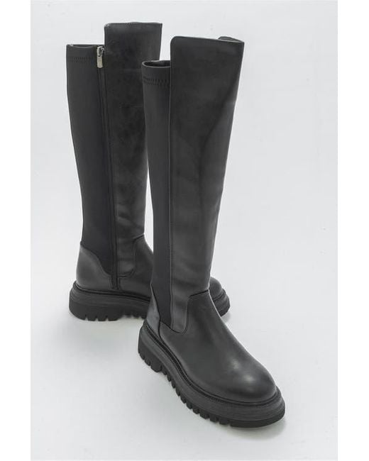 Prologue Shoes Black Shadow Knee High Boot