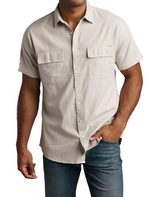 Rowan Gray Warwick Heritage Twill Short Sleeve Button-up Shirt for men