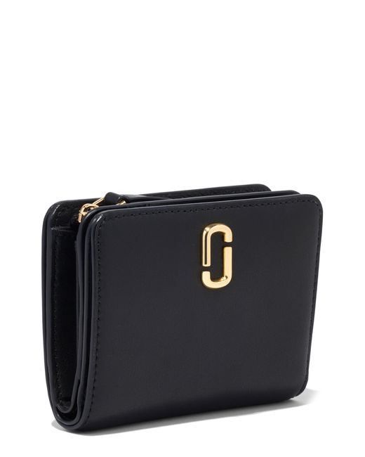 Marc Jacobs Black J Marc Mini Compact Wallet