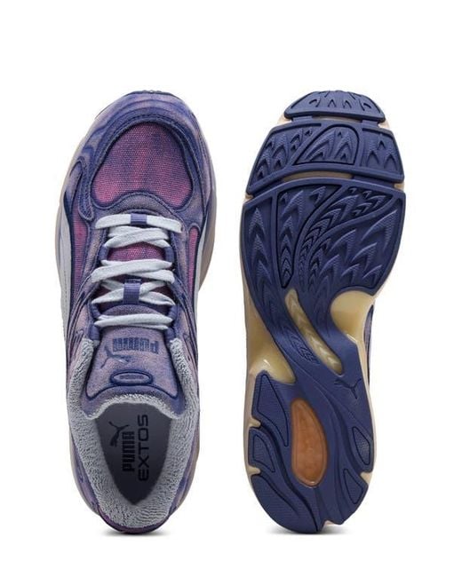 PUMA Purple Extos Overdye Sneaker for men
