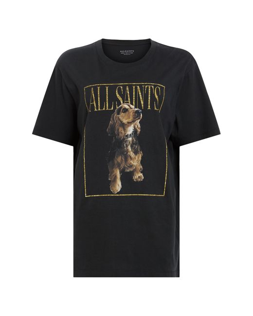 AllSaints Black Pepper Cotton Graphic T-shirt