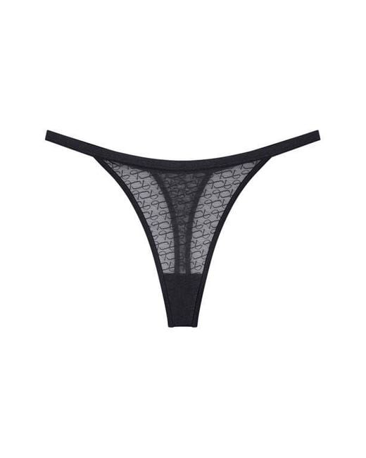 Triumph Black Signature Sheer Thong Panties