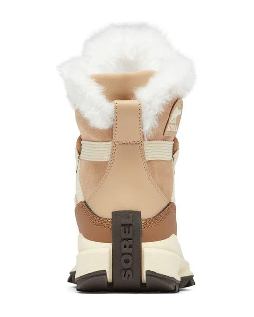 Sorel Natural Faux Fur Waterproof Booties