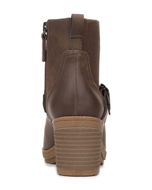 Dr. Scholls Brown Parker Platform Bootie