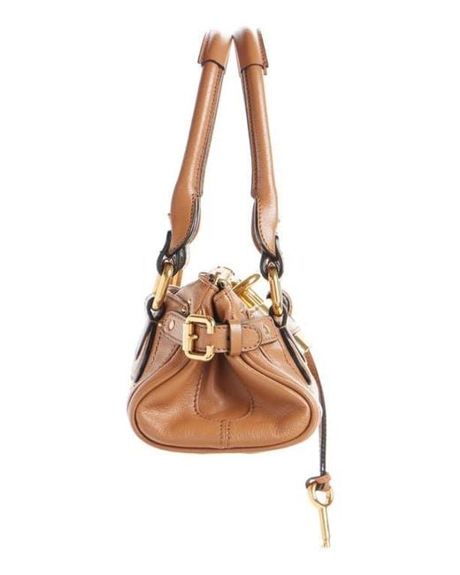 Chloé Brown Small Paddington Leather Satchel