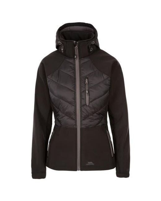 Trespass Black Elvira Soft Shell Jacket