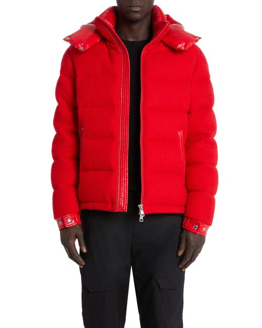 Moncler Red Winnipeg Flannel 750 Fill Power Down Jacket for men