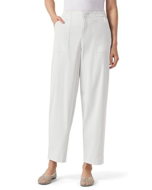 Splendid White Gianna Crop Drawstring Pants
