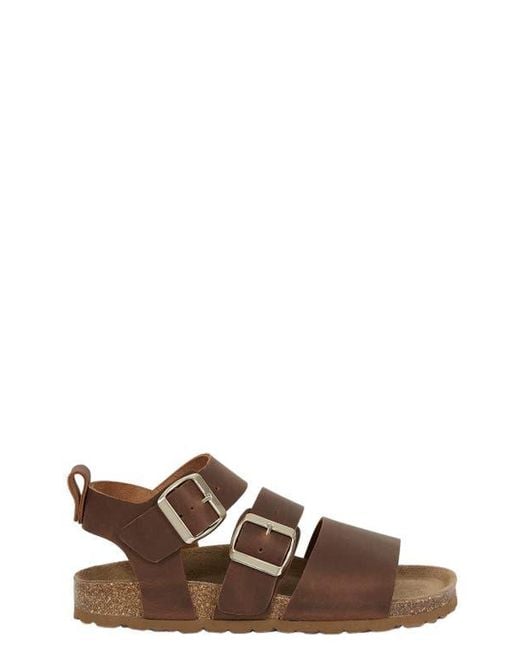 Celtic & Co. Brown An Elegant Triple Strap Sandal