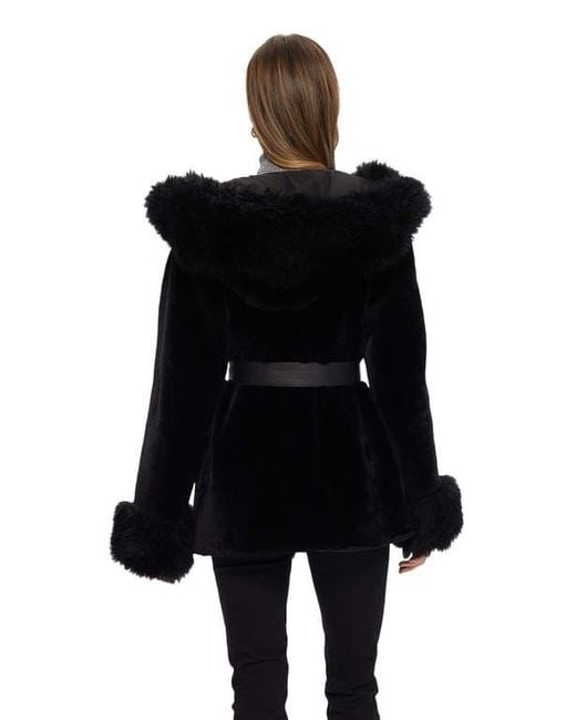 Gorski Black Reversible Shearling Lamb Jacket