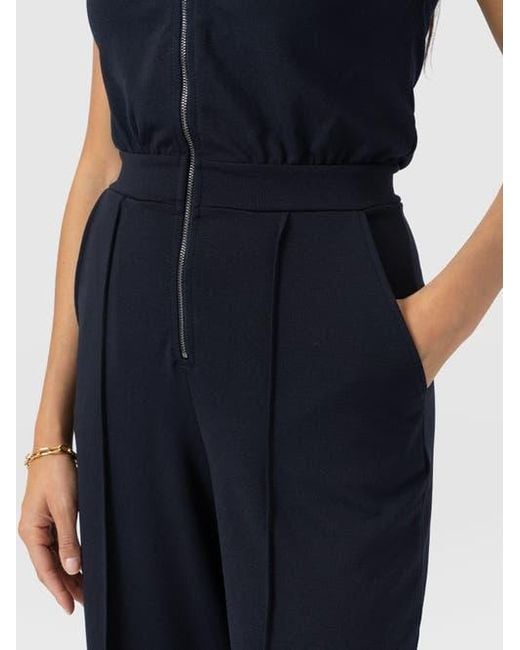 Saint + Sofia Blue Keller Jumpsuit