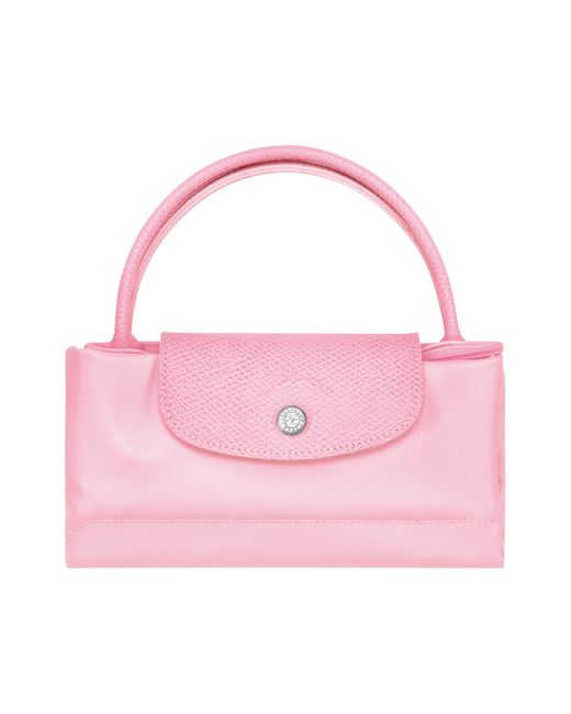 Longchamp Le Pliage Green Pouch with Handle Pink Women