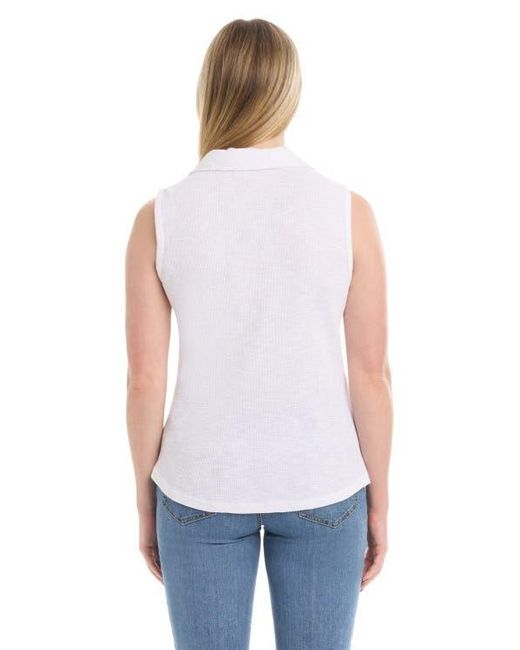 Wilt White Polo Shell Top