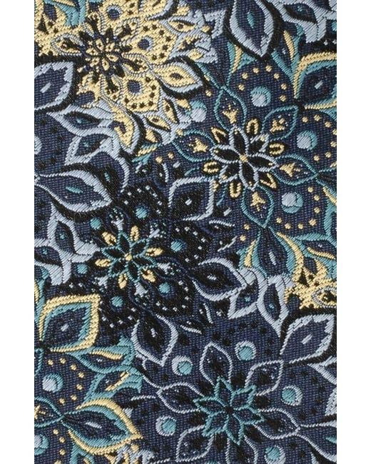 Cufflinks Inc. Blue Kaleido Floral Tan Silk Tie for men