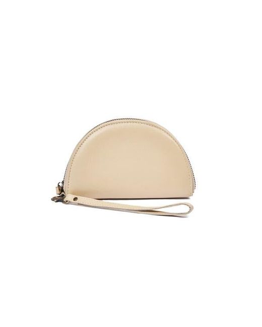 Mandrn Natural Leather Halfmoon Wallet