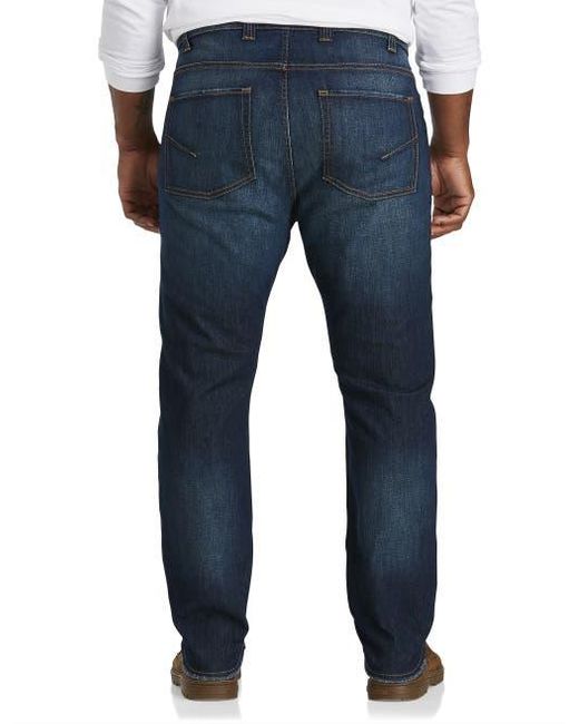 True Nation by DXL Blue Murphy Tapered-Fit Stretch Jeans for men