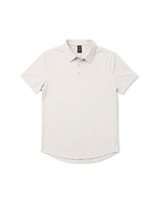 Cuts White Crossover Polo for men