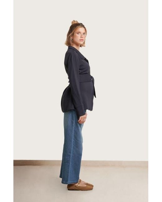 Nom Maternity Blue Elevated Maternity & Nursing Jacket