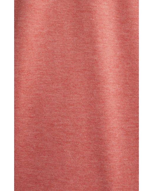 Peter Millar Pink Crown Comfort Piqué Quarter Zip Pullover for men