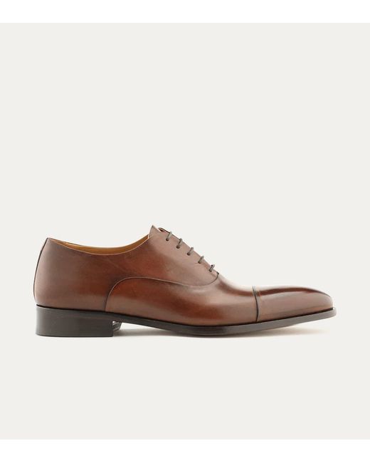 Ace Marks Brown Griffin Cap Toe Oxford for men