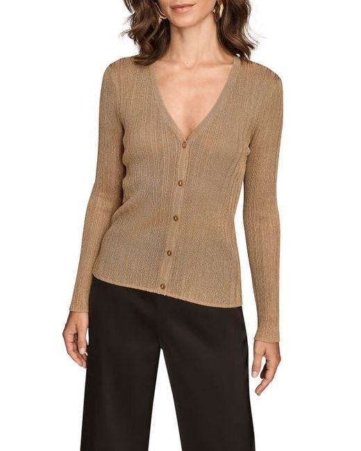 Donna Karan Black Metallic Cardigan