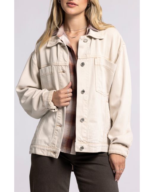 Thread & Supply Natural Cordell Denim Trucker Jacket
