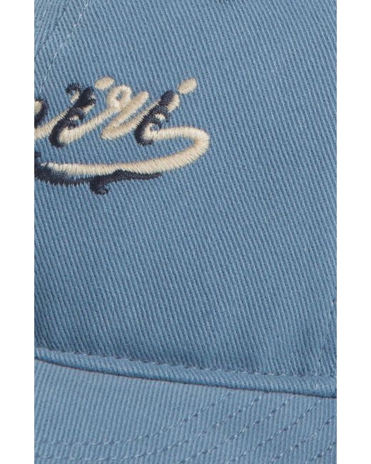 Amiri Blue Baroque Logo Dad Cotton Adjustable Baseball Cap for men