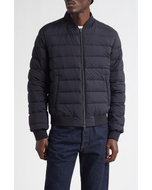 Herno Black L'Aviatore Matte Nylon Down Puffer Jacket for men