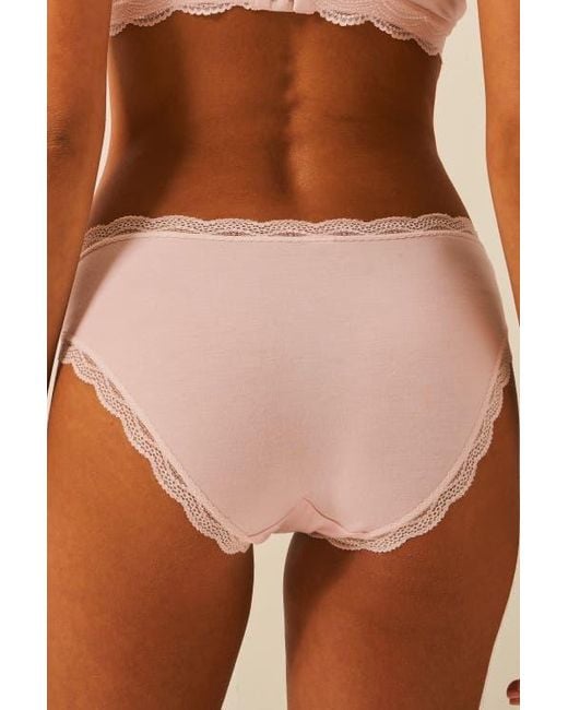 Stripe & Stare Brown The Lace Triangle & Original Knicker Set