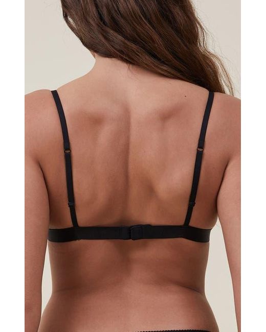 Cotton On Black Everyday Lace Triangle Padded Bralette