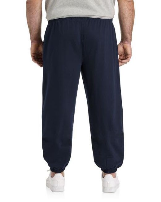 Champion Blue Big & Tall Elasticized-Hem Sweatpants for men