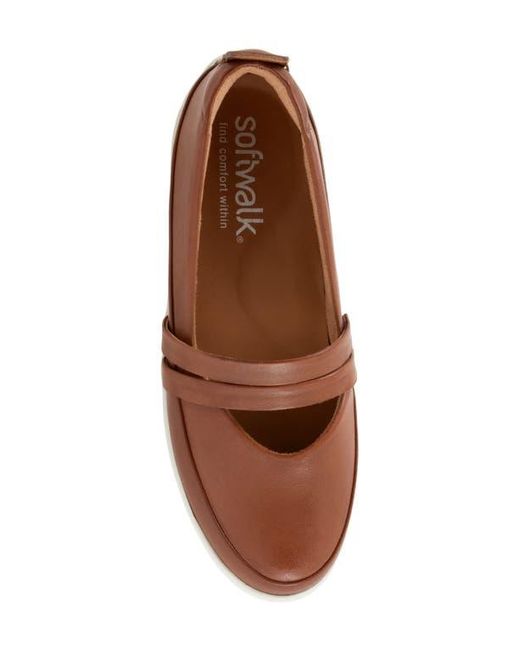 Softwalk® Brown Devon Mary Jane Flat