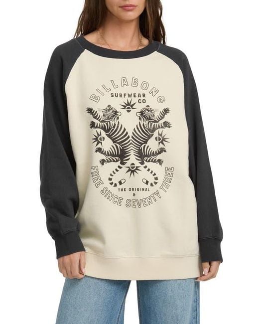 Billabong Natural Emmers Raglan Sleeve T-Shirt