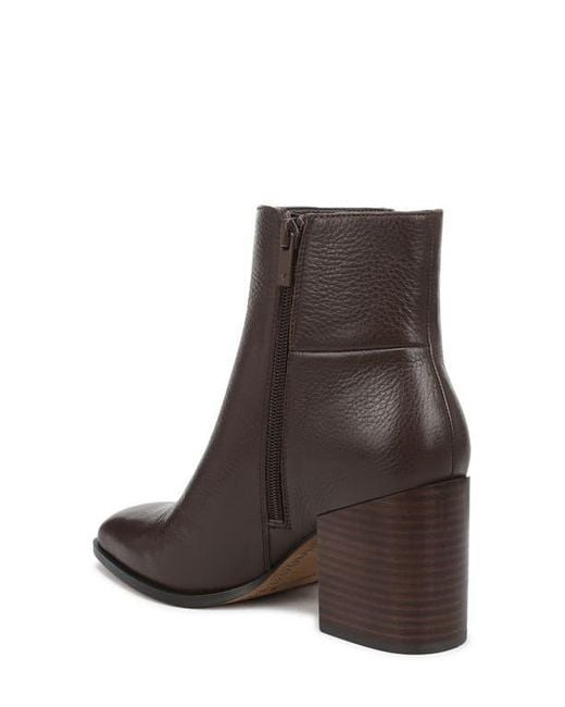 Vionic Brown Vynn Plain Toe Bootie