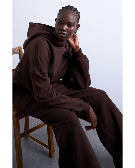 TOPSHOP Brown Heavyweight Oversize Hoodie