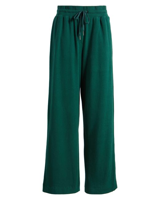 Sweaty Betty Green Serene Luxe Fleece Pants