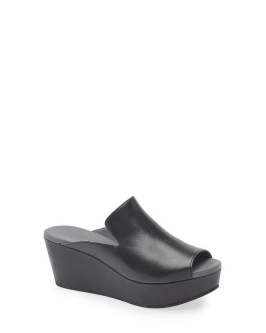Chocolat Blu Gray Whisper Platform Wedge Sandal