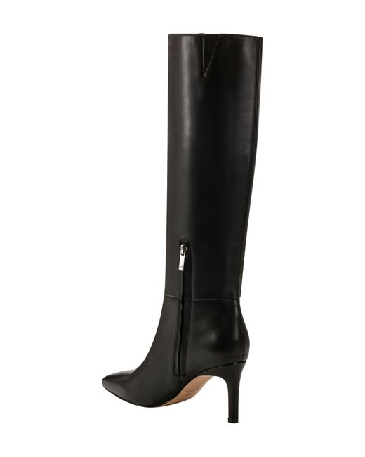 Marc Fisher Black Georgiey Pointed Toe Knee High Boot