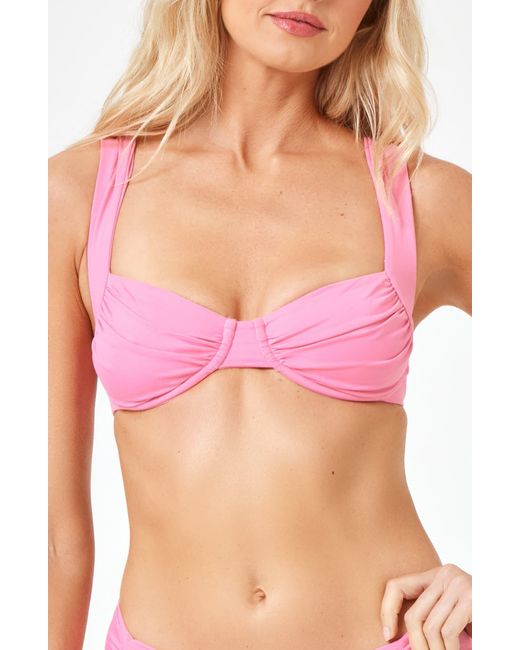 L*Space Pink Stella Underwire Bikini Top
