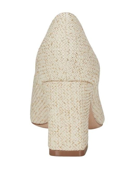 Marc Fisher Natural Zala Block Heel Pump