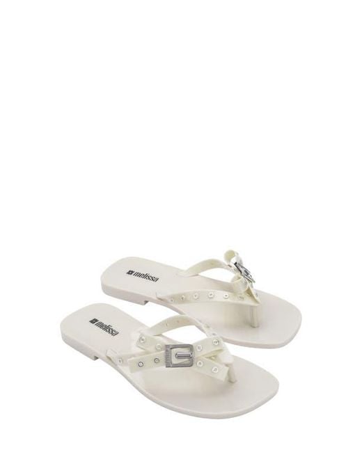 Melissa White Harmonic Flip Flop
