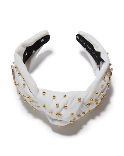 Lele Sadoughi Multicolor Sf 49Ers Embellished Knotted Headband