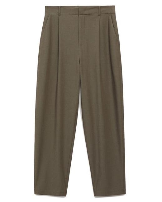 Mango Green Straight Leg Pants