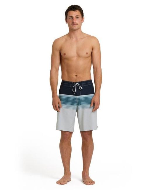 Billabong Blue All Day Stripe Board Shorts for men