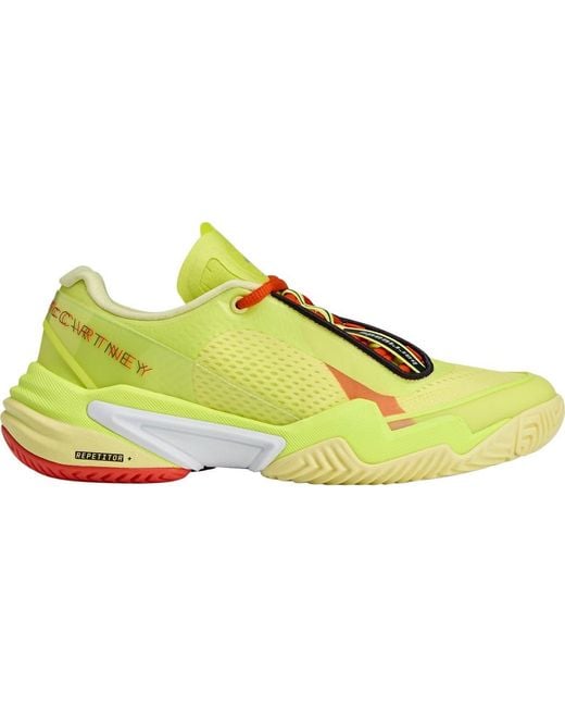 Adidas By Stella McCartney Yellow Barricade Tennis Sneaker