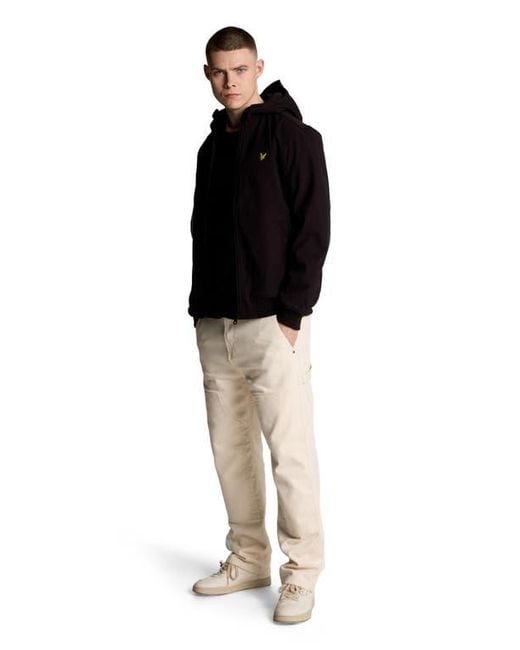 Lyle & Scott Black Mesh Lined Softshell Jacket for men