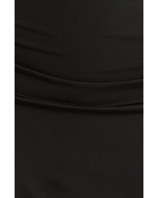 Nia Black Noa One-Shoulder Minidress
