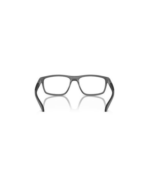 Arnette Gray 56Mm Rectangle Optical Glasses for men