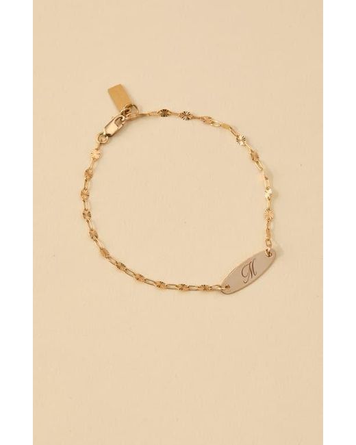 SET & STONES Metallic Bank Initial Bracelet
